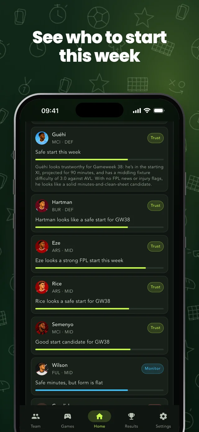 அணிவகுப்புப் பரிந்துரைகளை ஆய்வு செய்யுங்கள் — Fantasy Mate